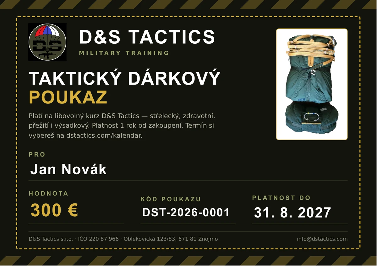 Taktický dárkový poukaz